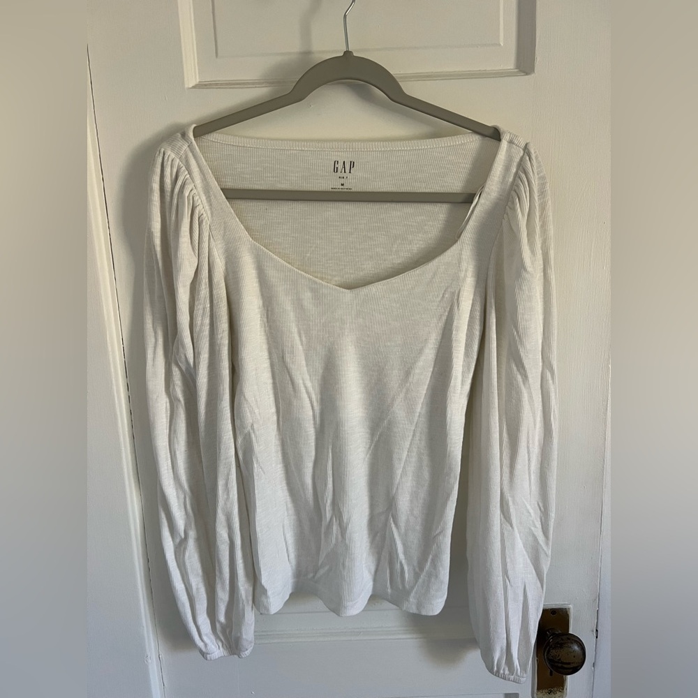 GAP Ivory Long Sleeve Blouse